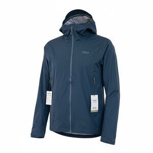 RAB KINETIC 2.0 WATERPROOF JACKET Mens Size XL Hooded Zip Pockets Coat